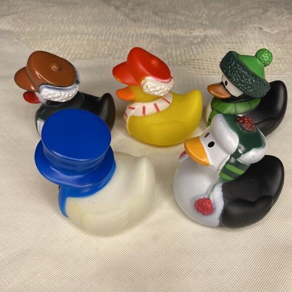 Rubber Duck Jeep Dash Ornament Cruise Ducky Ducking Christmas Holiday Winter Hat - Picture 5 of 6